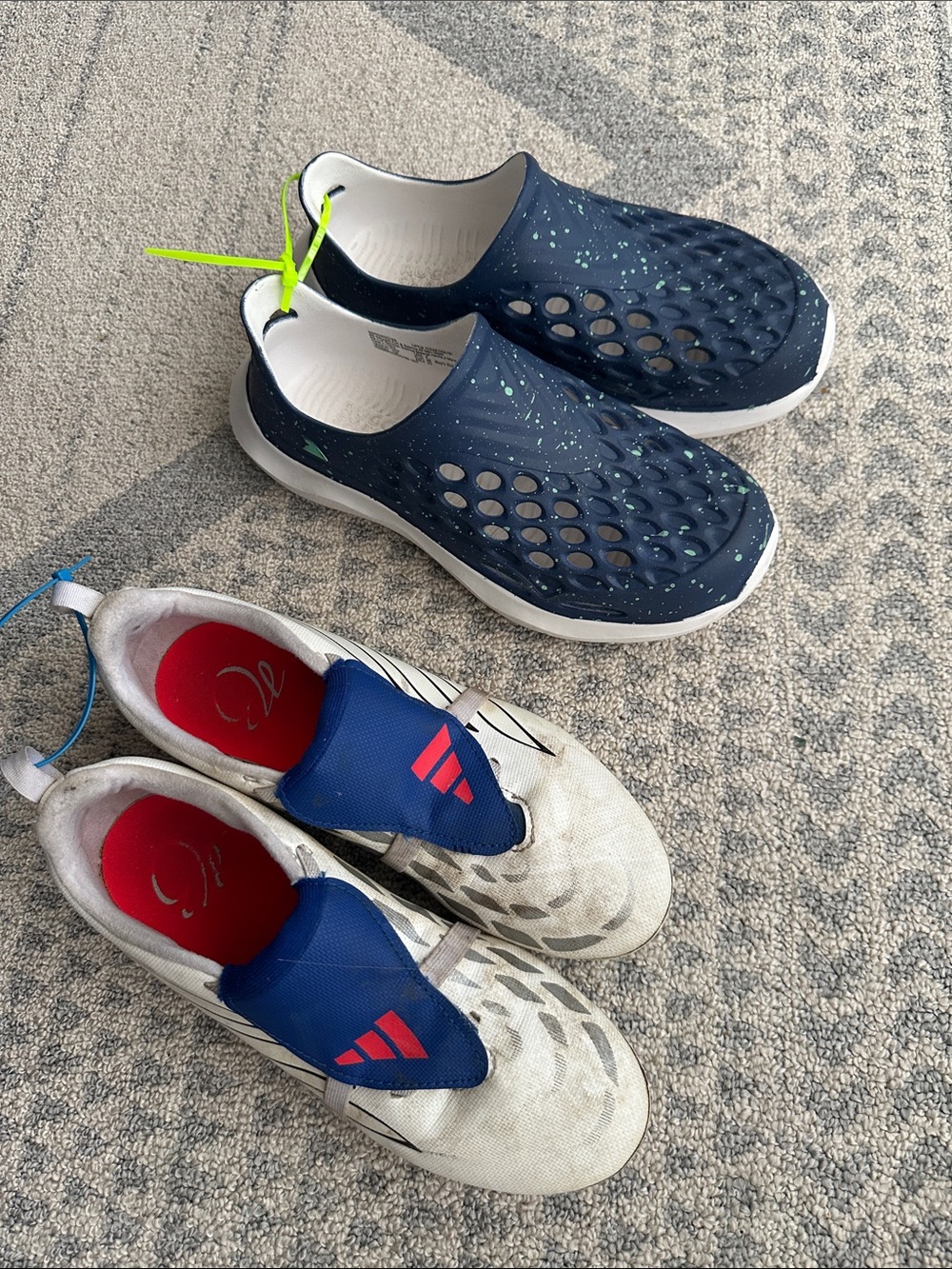 adidas No-Tie soccer cleats & Slip ons
